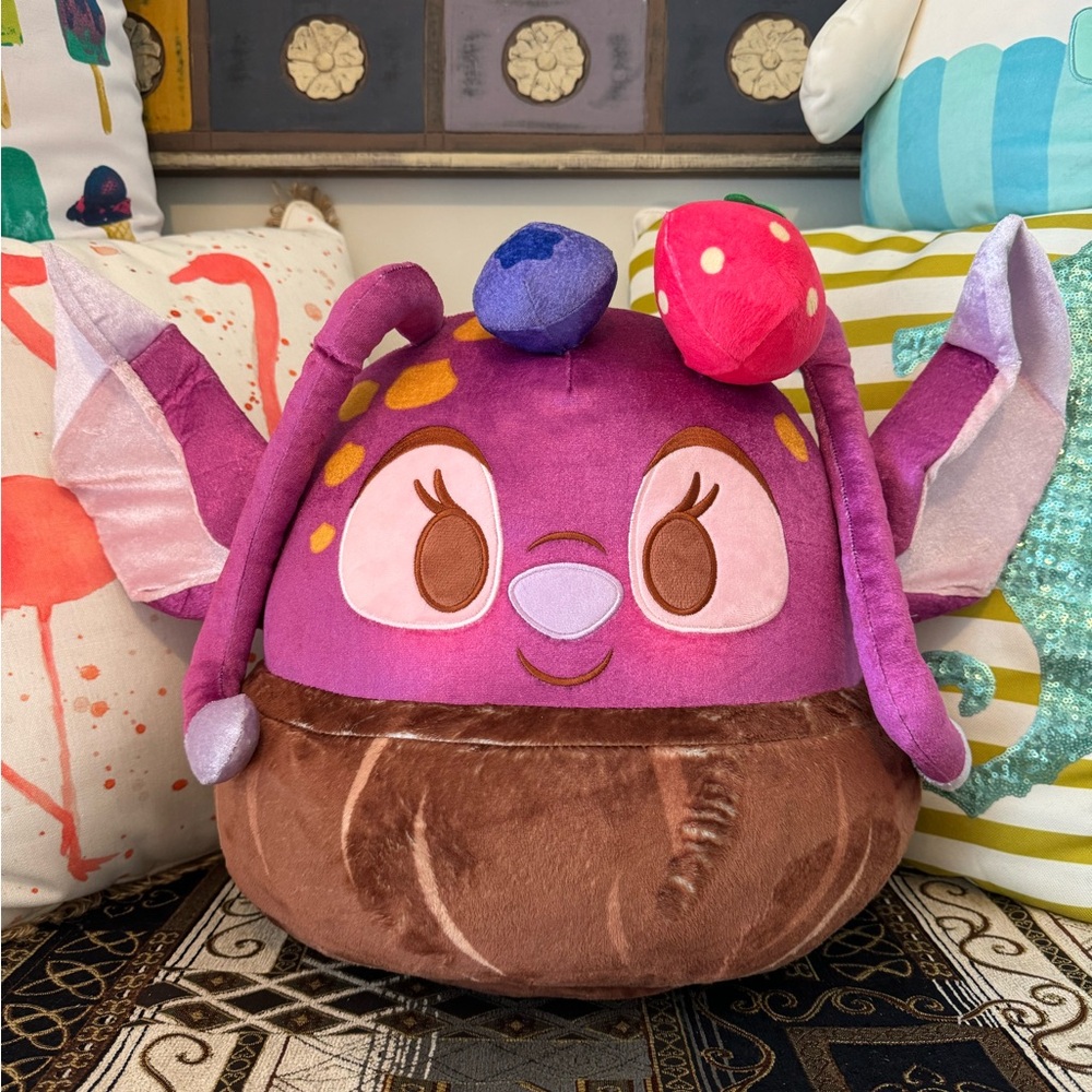 DISNEY LILO & STITCH ANGEL ACAI BOWL MUNCHLINGS STUFFED PLUSH LARGE - Picture 3 of 8